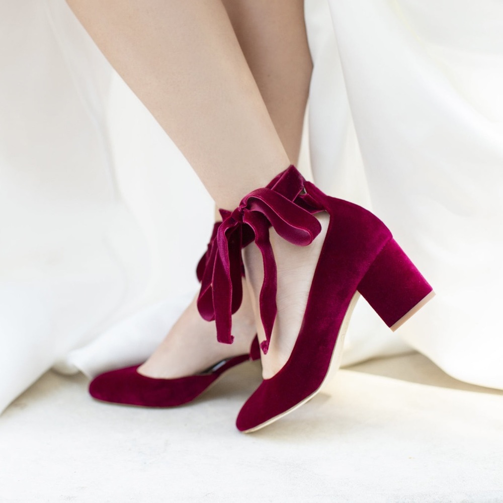 Harriet Wilde Hetty Mid Bordo Heels